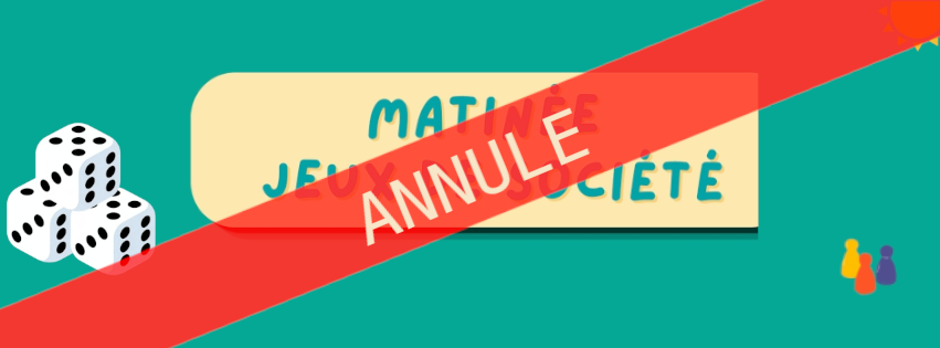 Annulation jeux de société